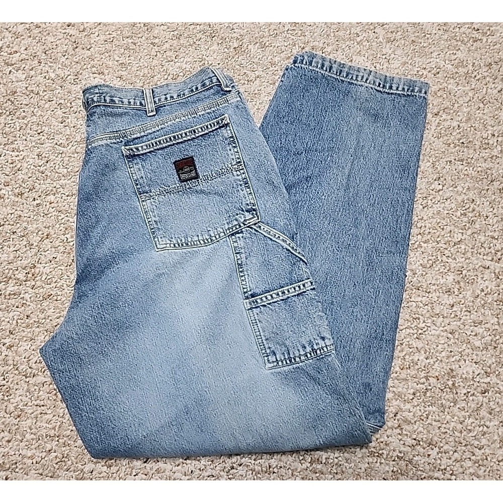 Vintage Structure Carpenter Jeans Mens 40x34 Blue Baggy‎ Skater Wide Leg Hip Hop